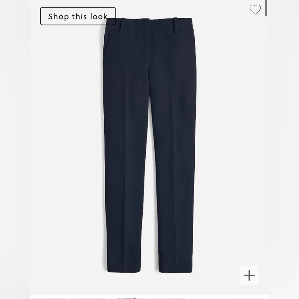 JCREW Cameron slim cropped pant in four-season stretch - Navy Size 14 New w Tags